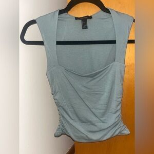 NEVER BEEN WORN-Elegant Blue-Gray Sleeveless Top